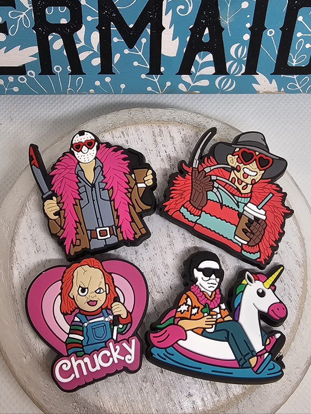Horror Summer Croc Charm Set (Custom Made)